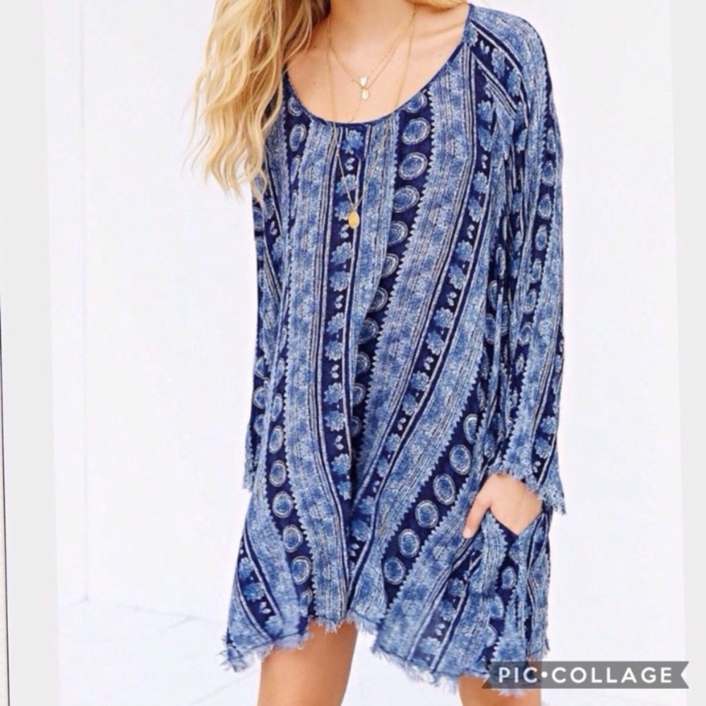 Long Sleeve Boho Fringed Dress by Some Days Lovin